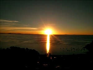 puesta del sol